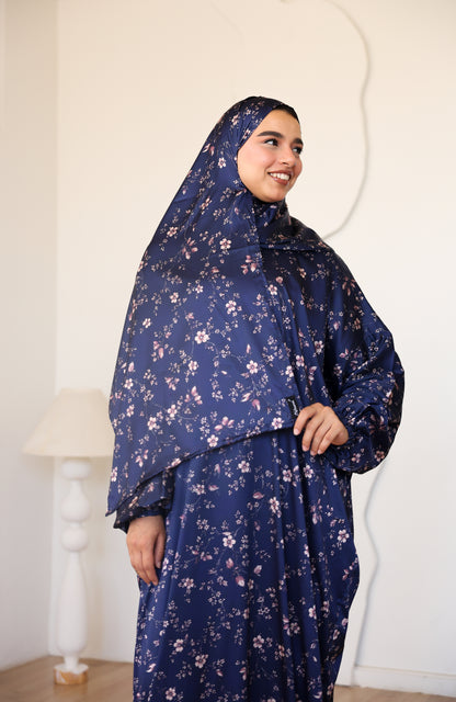 Midnight Petals Prayer Dress
