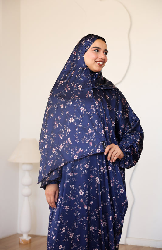 Midnight Petals Prayer Dress