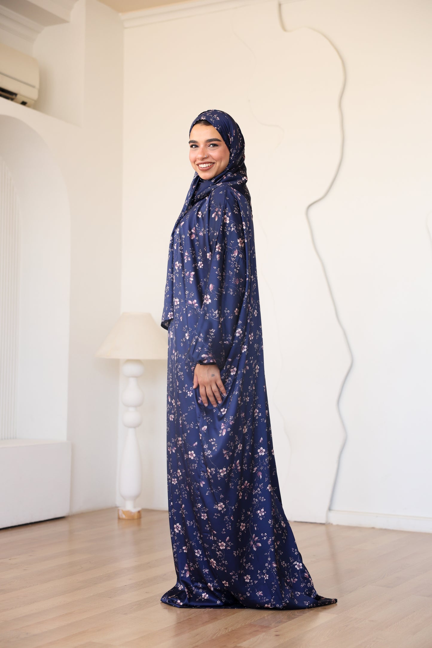Midnight Petals Prayer Dress