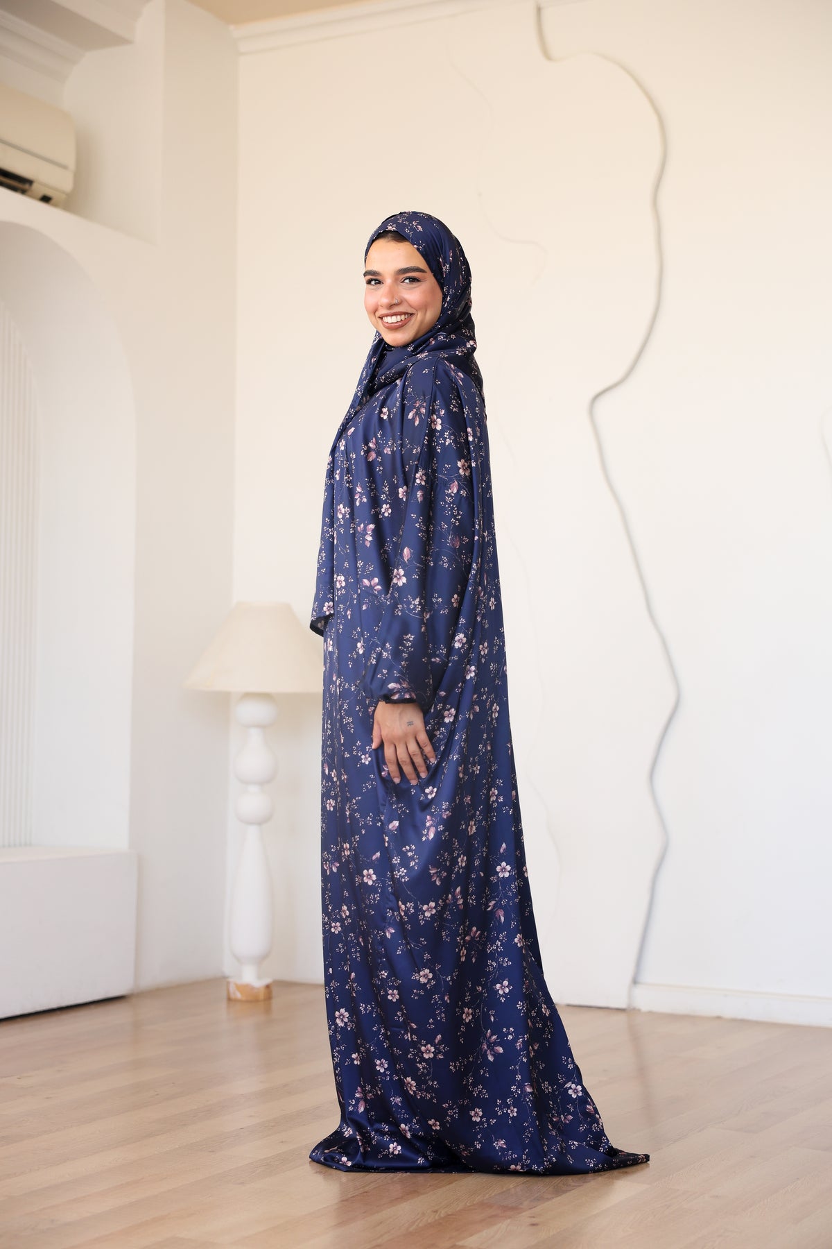 Midnight Petals Prayer Dress