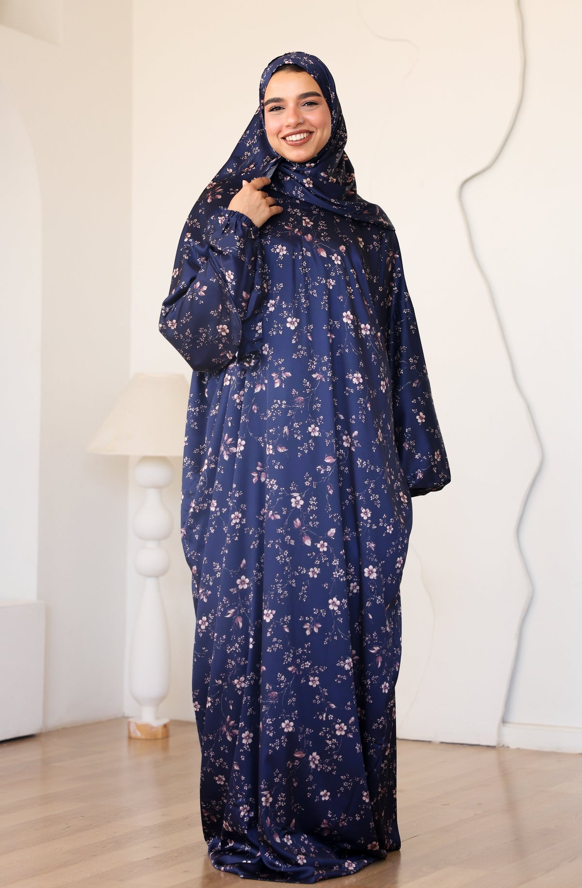 Midnight Petals Prayer Dress