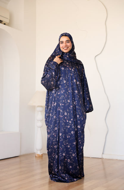 Midnight Petals Prayer Dress