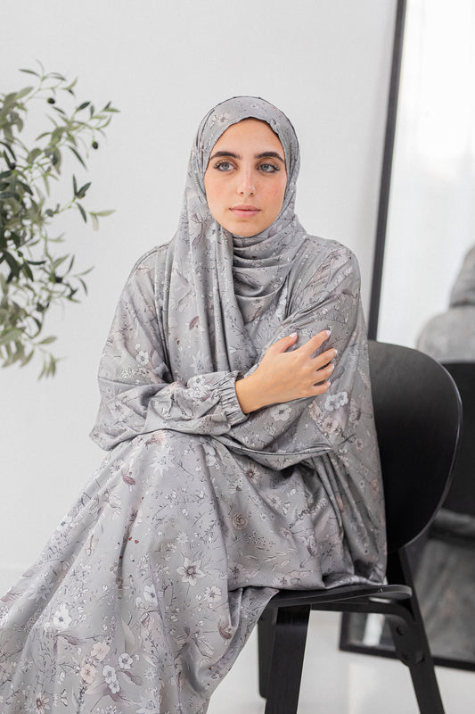 Silver Blossom Prayer Dress